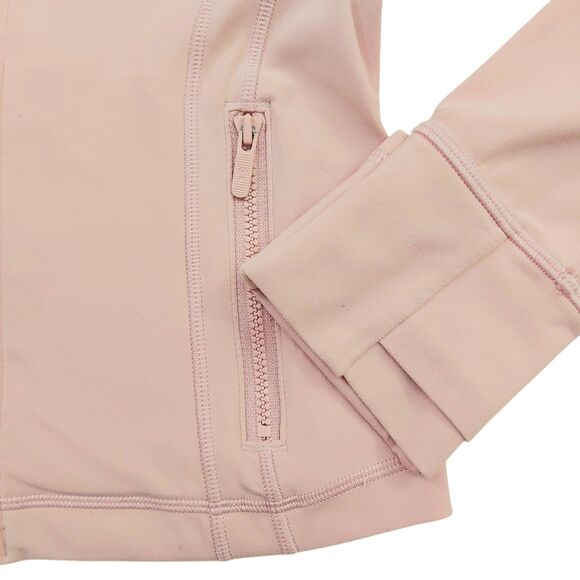 Lululemon Define Cropped Jacket Nulu Women 4 Pink Fitted Thumbholes Athletic - Picture 5 of 12